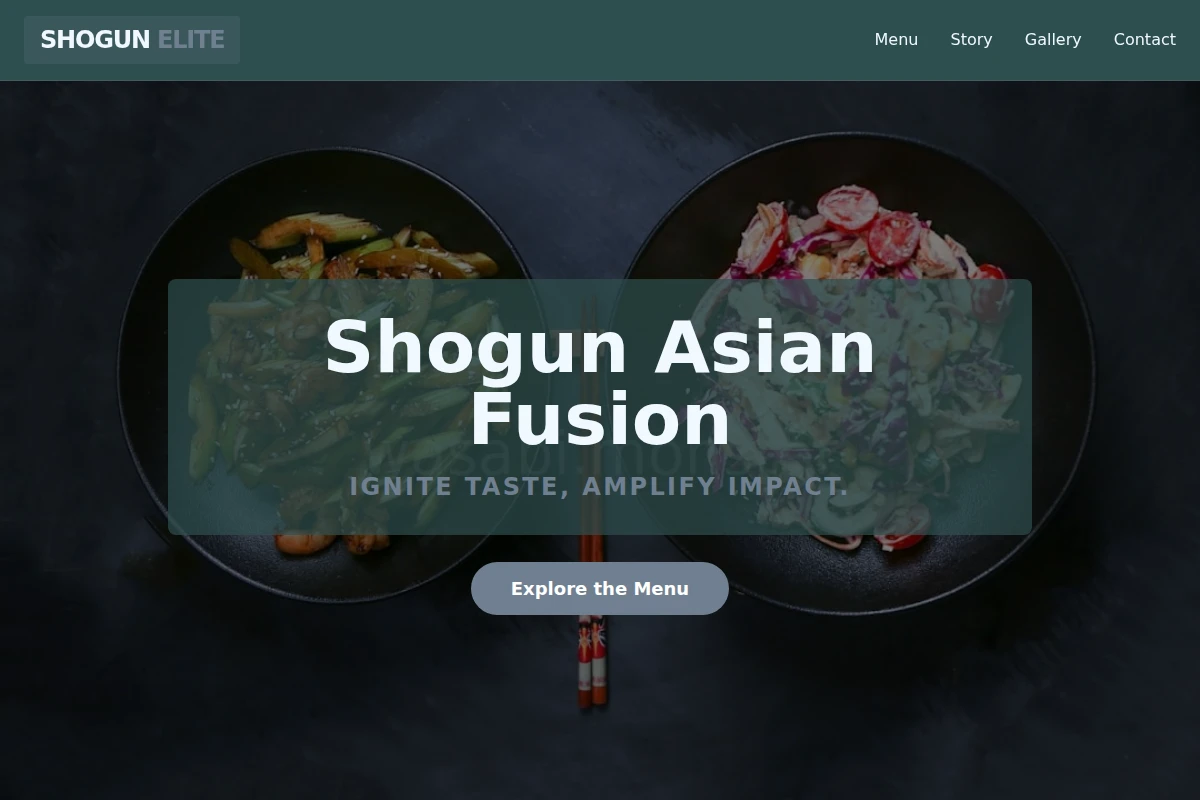 Shogun Asian Fusion Food
