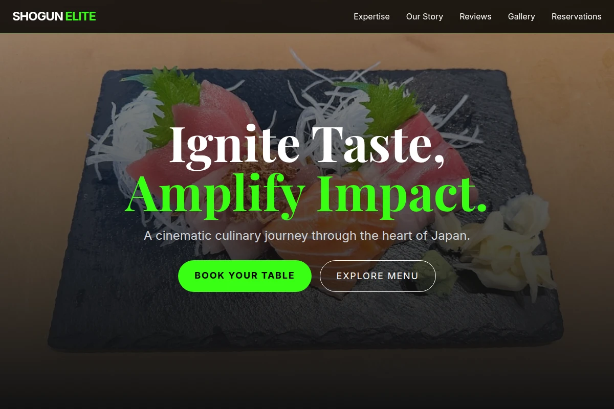 Bold Japanese Food
